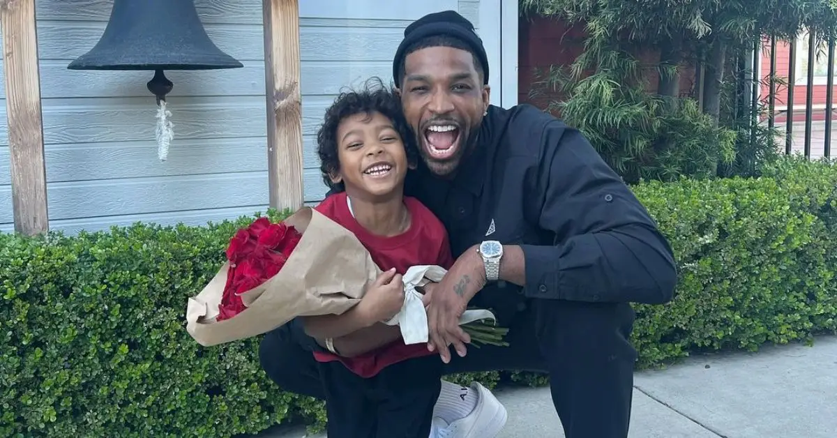 Tristan Thompson con su hijo Prince posando desde su cuenta de Instagram