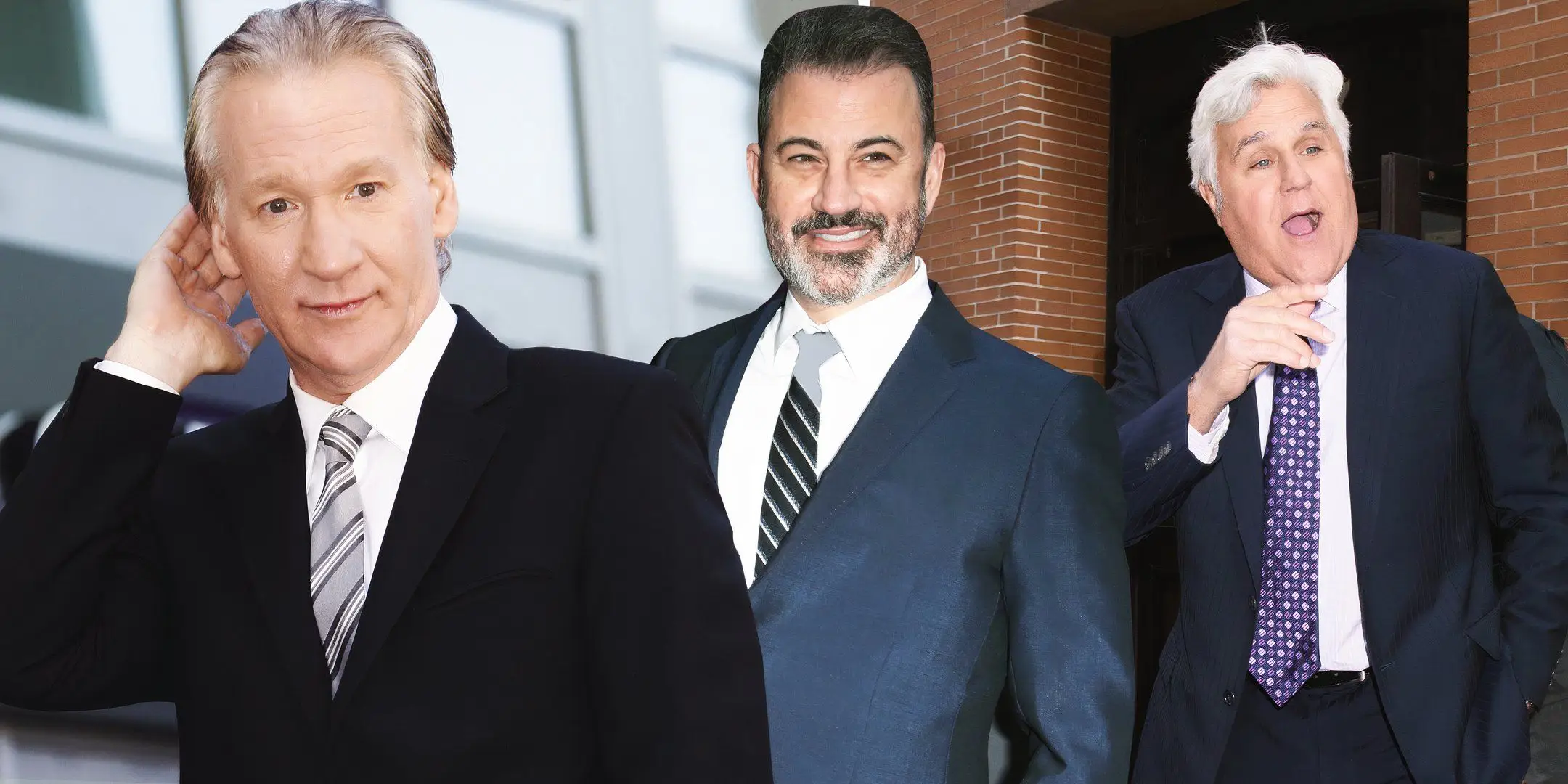 Bill Maher und Jimmy Kimmel und Jay Leno