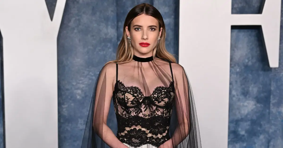 Emma Roberts på Vanity Fair Oscar Party som hölls på Wallis Annenberg Center for the Performing Arts i Beverly Hills, Los Angeles, Kalifornien