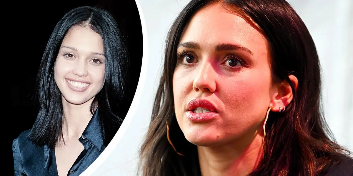 Jéssica Alba jovem e velha