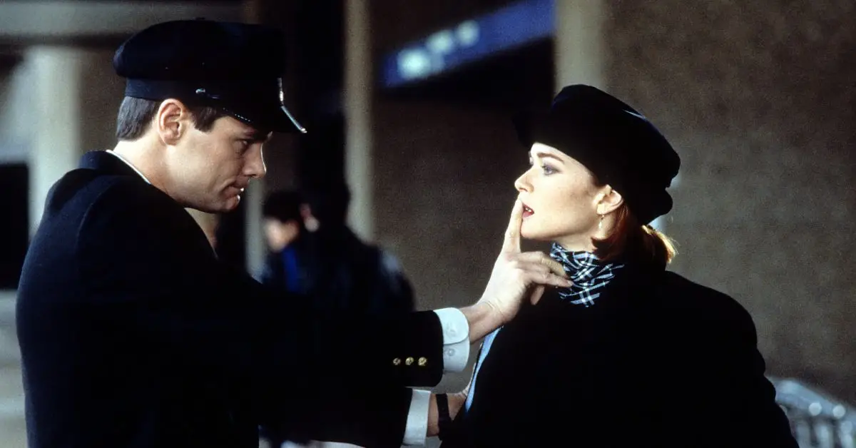 Jim Carrey i Lauren Holly z Głupi i głupszy