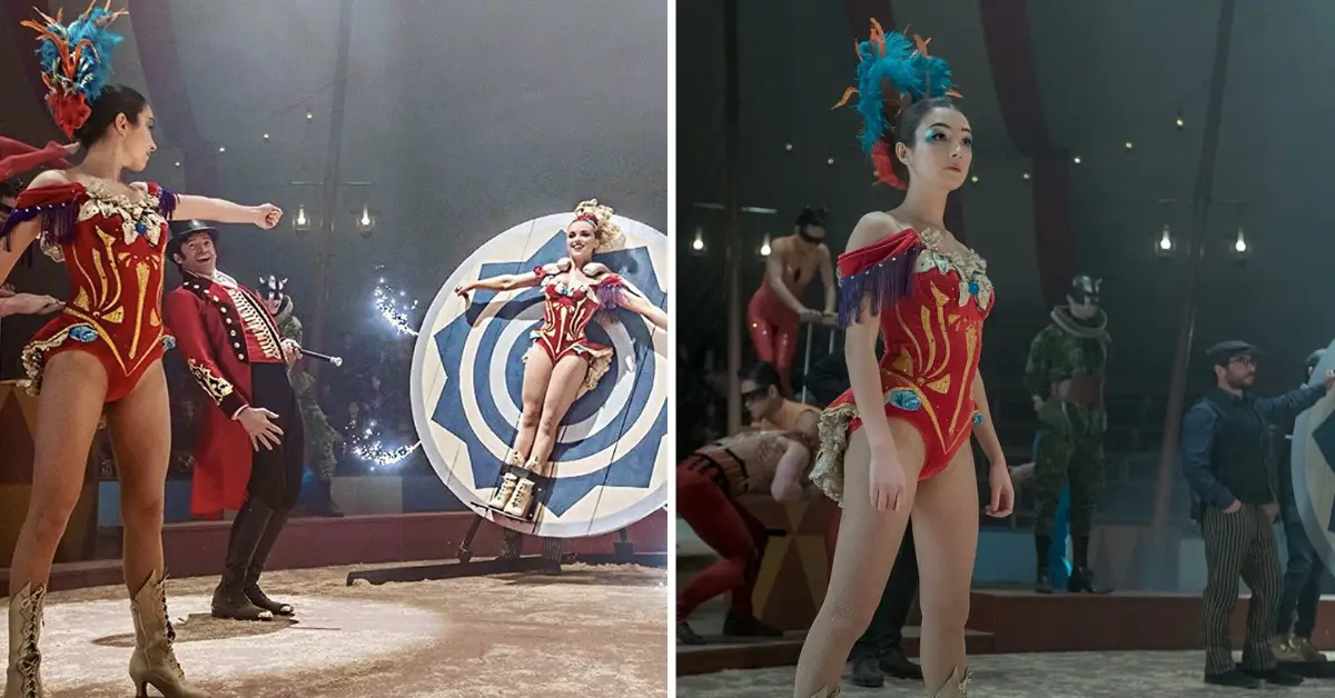 Natasha Liu Bordizzo w „Największym showmanie”.