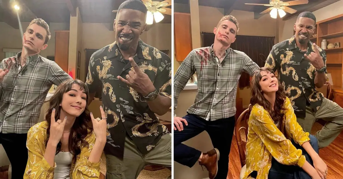 Natasha Liu Bordizzo, Jamie Foxx i Dave Franco na dziennej zmianie