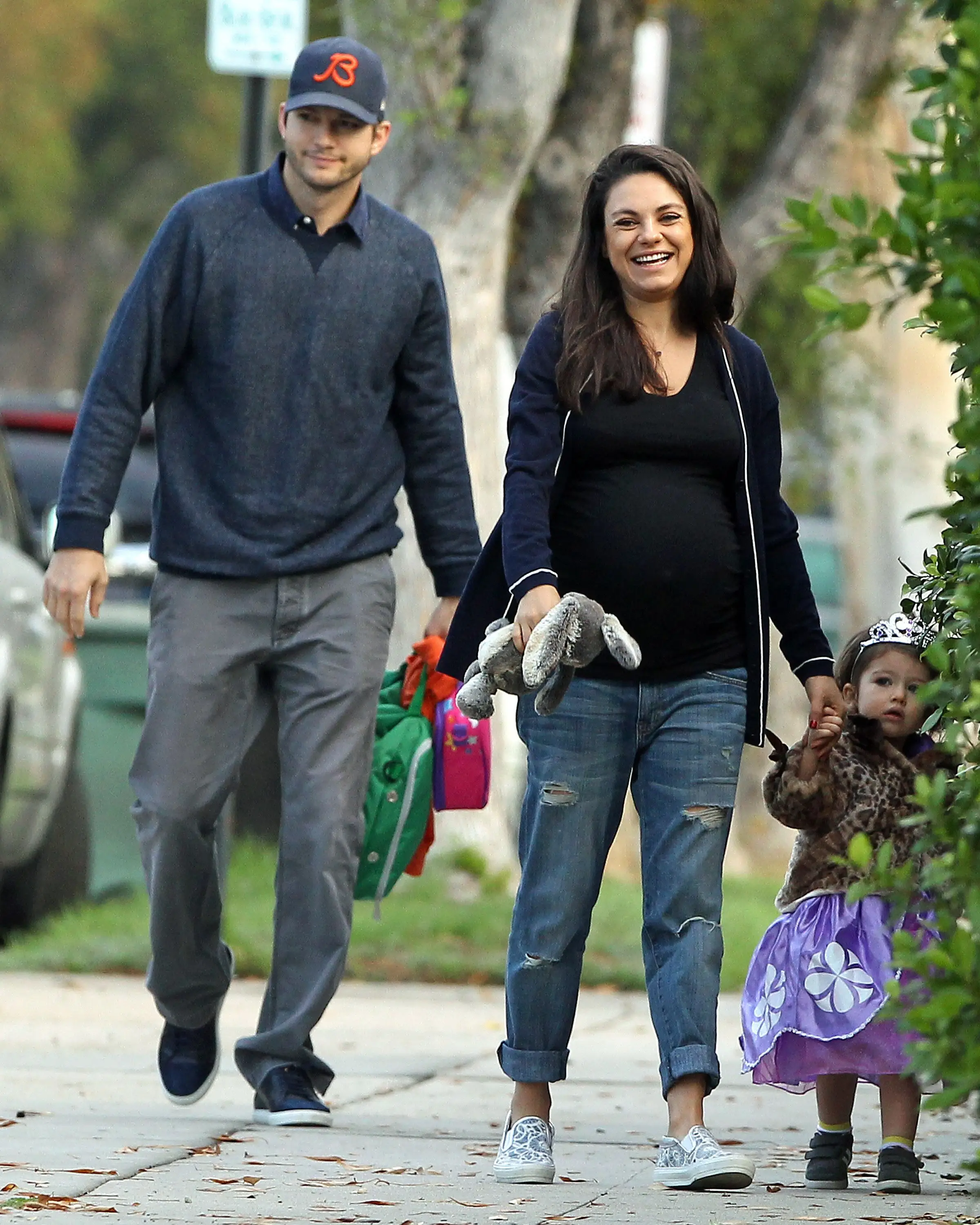 Mila Kunis und Ashton Kutcher mit Tochter