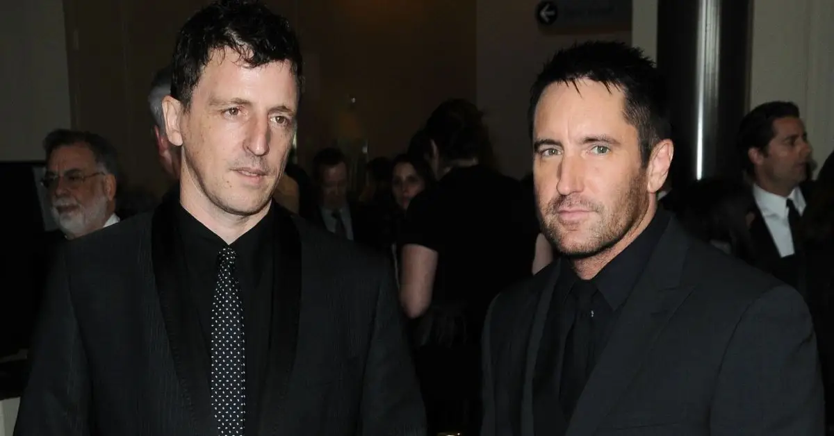 Trent Reznor a Atticus Ross na červeném koberci