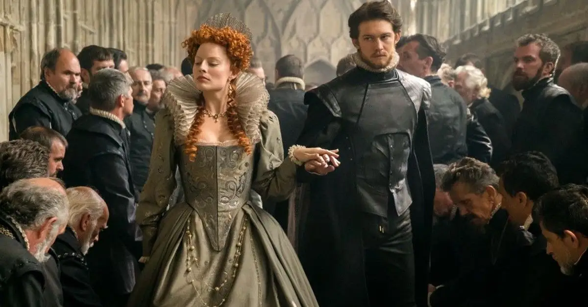 Margot Robbie och Joe Alwyn i en stillbild från Mary Queen of Scots