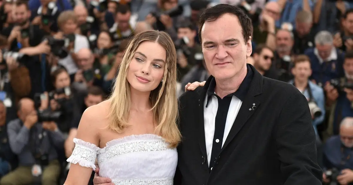 Margo Robbie och Quentin Tarantino i Cannes