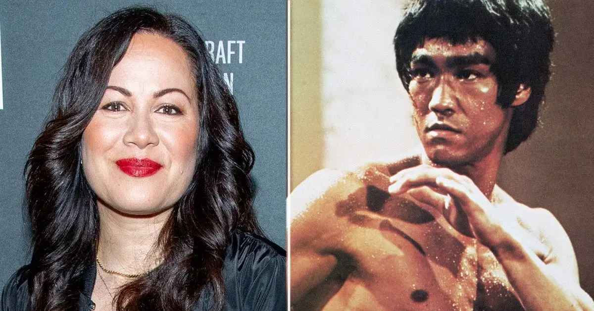 Bruce Lee et sa fille Shannon Lee côte à côte