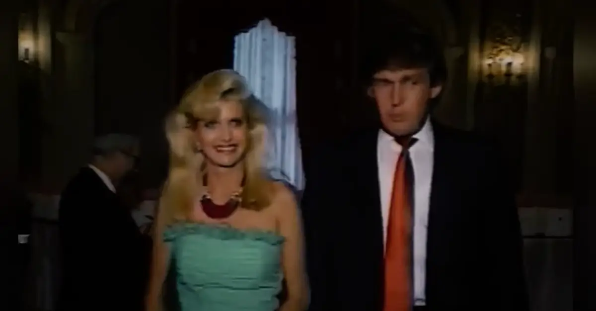 Ivana Trump y Donald Trump salen