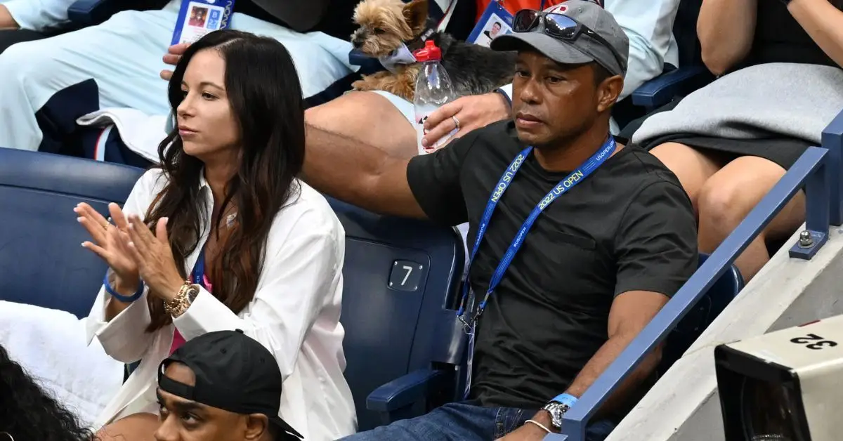Tiger Woods a Erica Herman v osmém dni US Open 2022