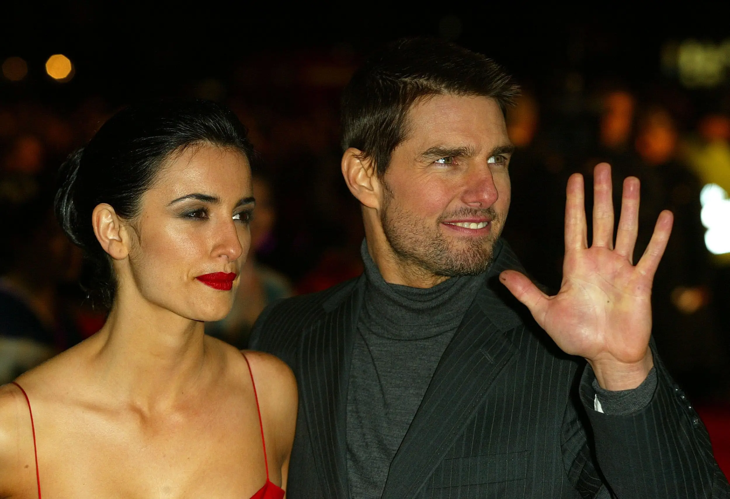 Tom Cruise og Penelope Cruz ved premieren på Last Samurai