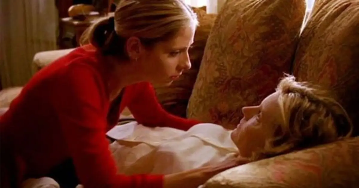 サラ・ミシェル・ゲラーとクリスティン・サザーランド『バフィー ザ・ヴァンパイア・スレイヤー』