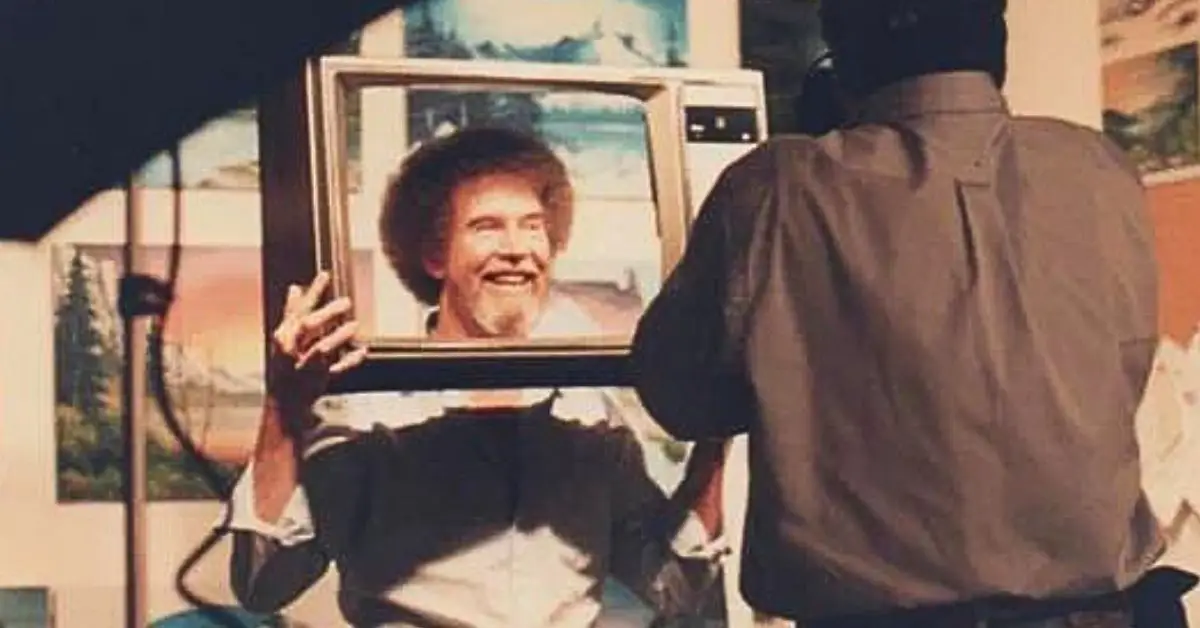 TV 쇼 The Joy of Painting에서의 밥 로스(Bob Ross)