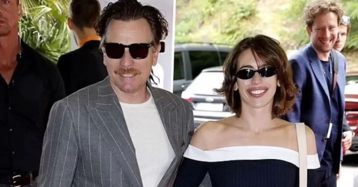 Ewan McGregor och hans dotter Clara på ett event