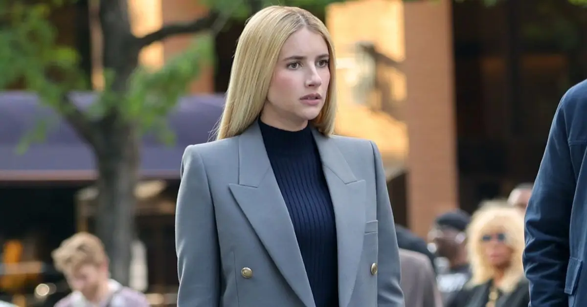 Emma Roberts filmer på settet af