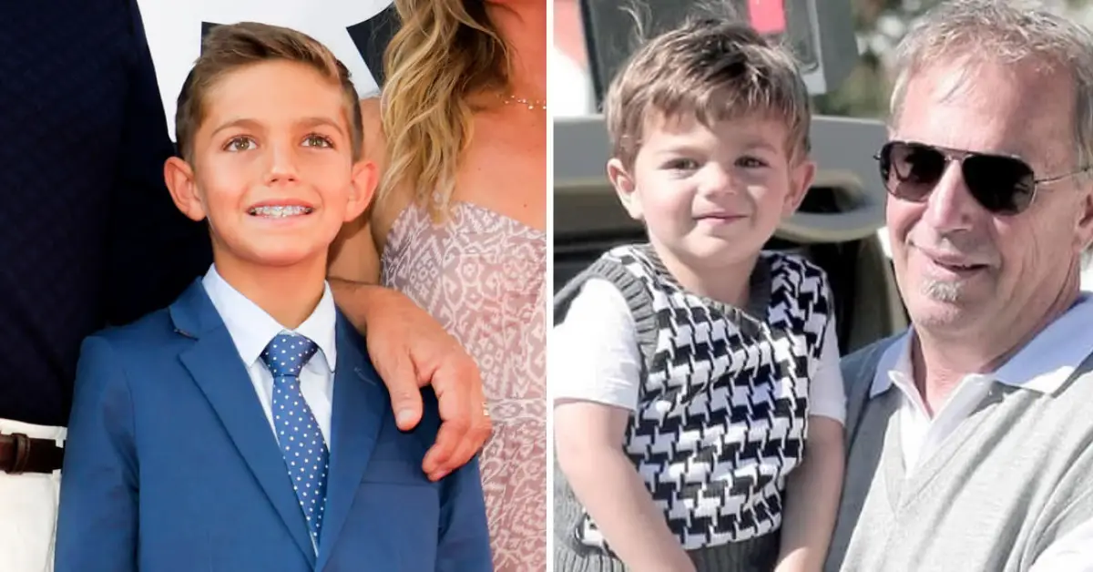 Hayes Logan Costner mit seinem Vater Kevin Costner