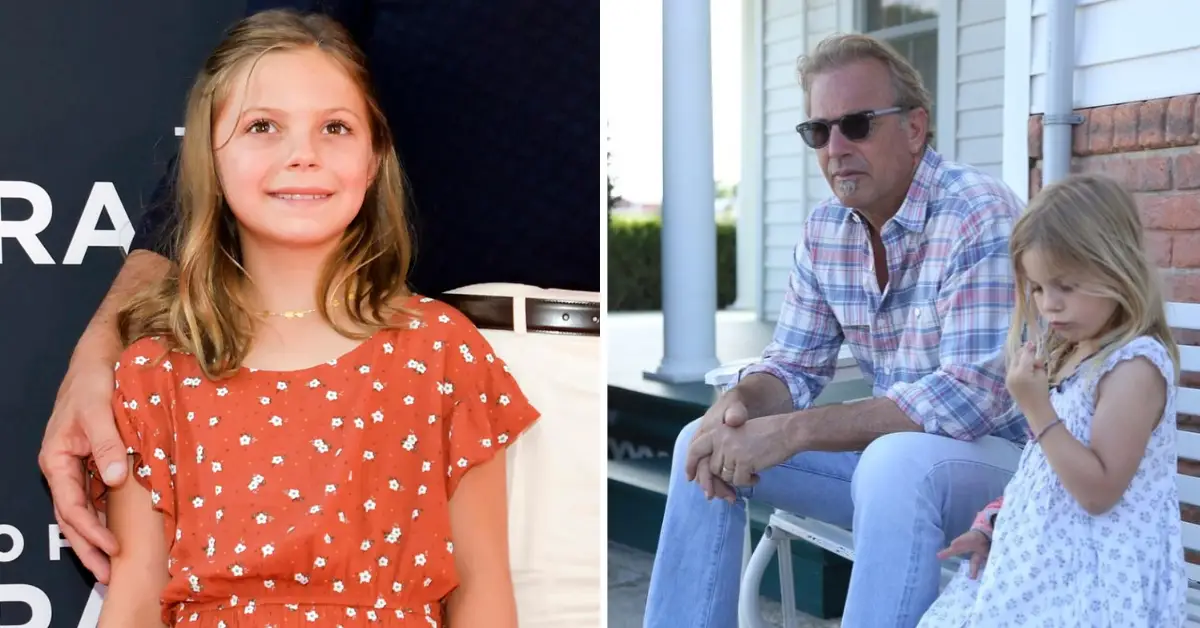 Grace Avery Costner mit ihrem Vater Kevin Costner