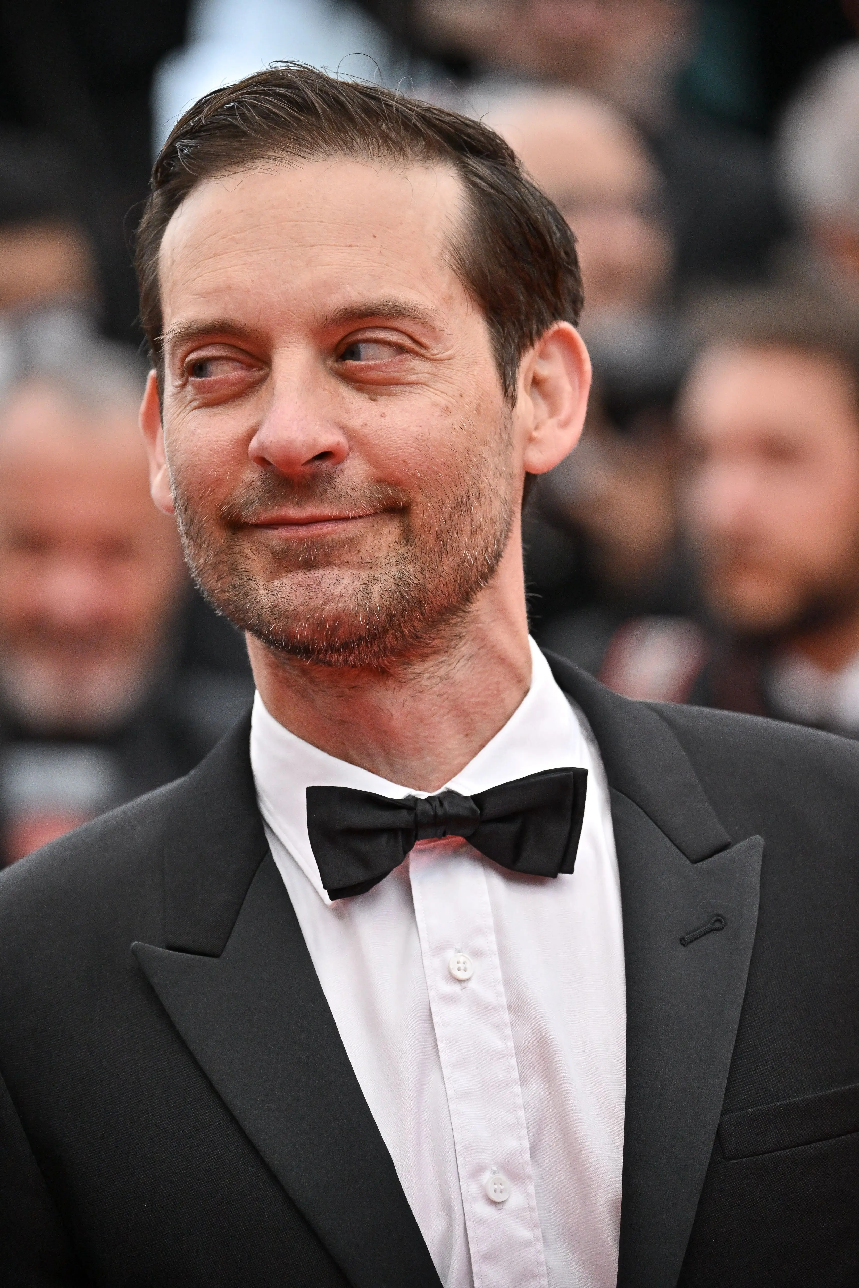 gros plan de Tobey Maguire au Festival de Cannes
