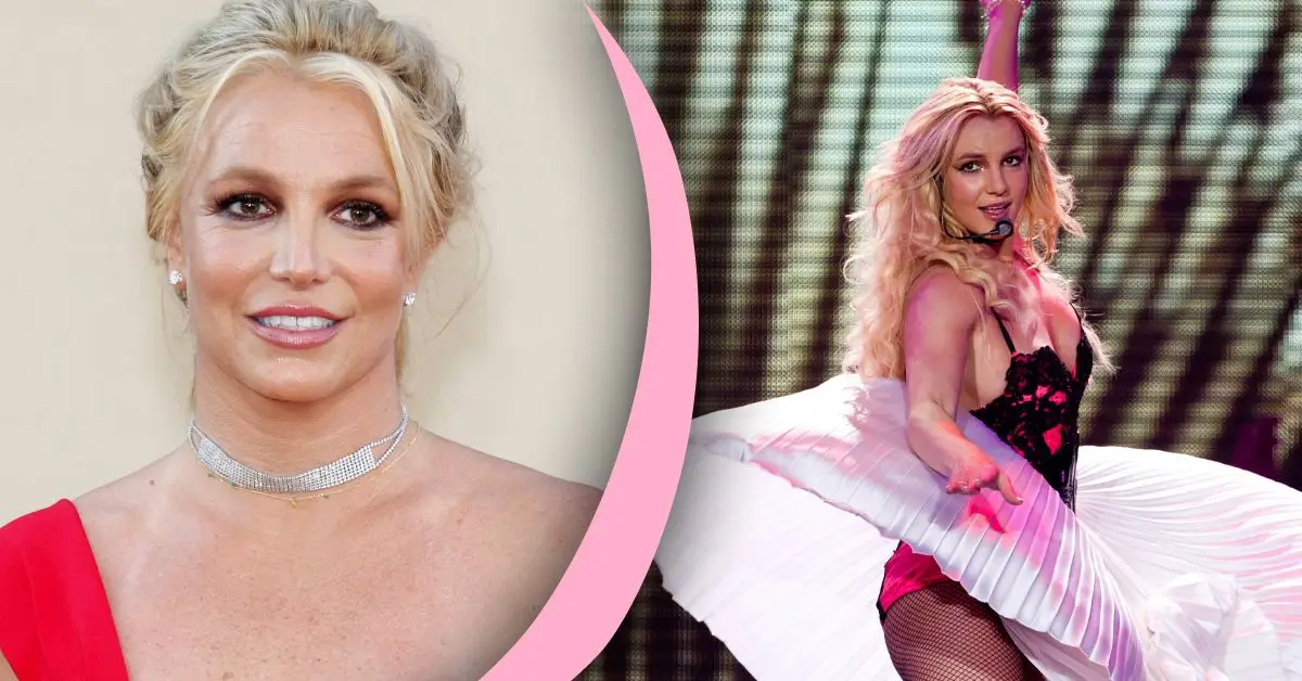 Britney Spears vystupuje na koncerte