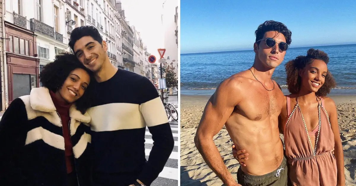 Taylor Zakhar Perez och Maisie Richardson-Sellers tillsammans