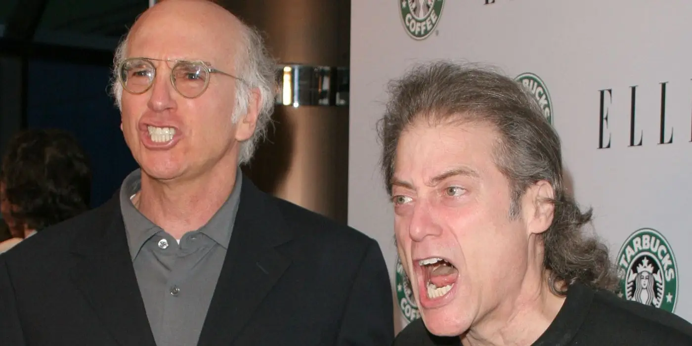 Richard Lewis a Larry David na červenom koberci
