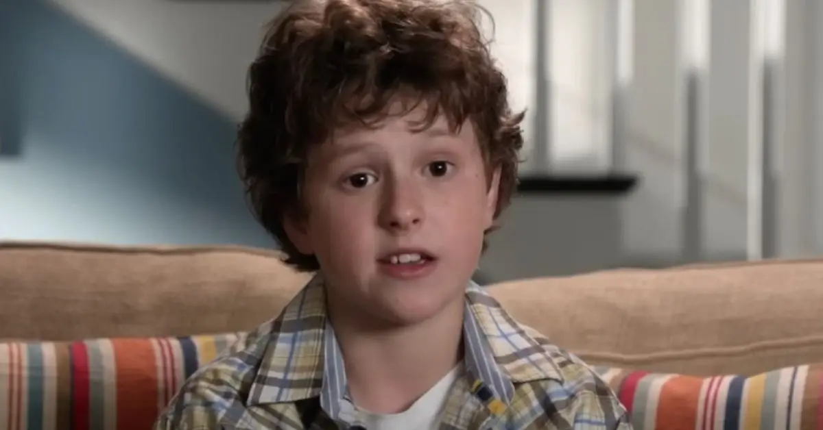 Nolan Gould quando era più giovane in Modern Family