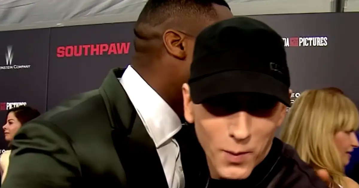 Este rapero realmente logró hacer sonreír a Eminem durante su entrevista en vivo