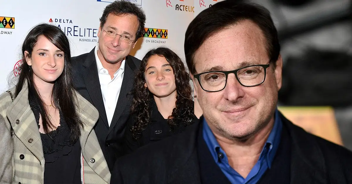 Bob Saget mit seinen Töchtern bei einer Veranstaltung