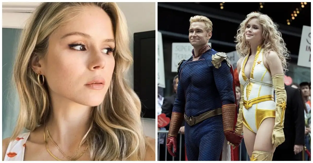 Erin Moriarty als Starlight und Antony Starr als Homelander-Beziehung in The Boys