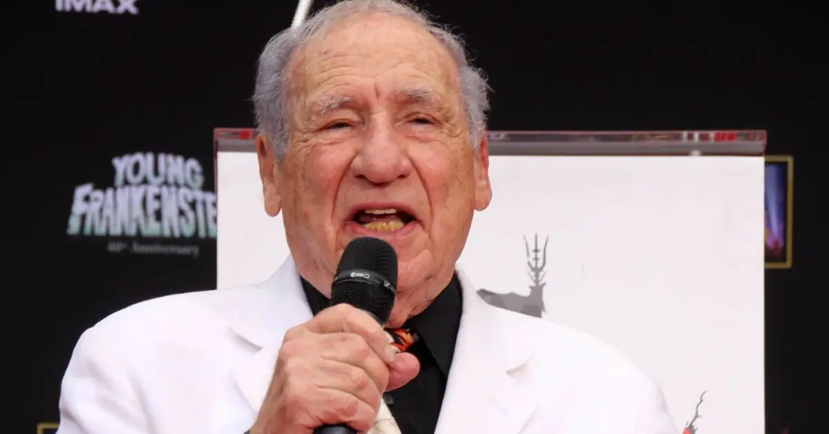 Mel Brooks vid hand- och fotavtrycksceremonin