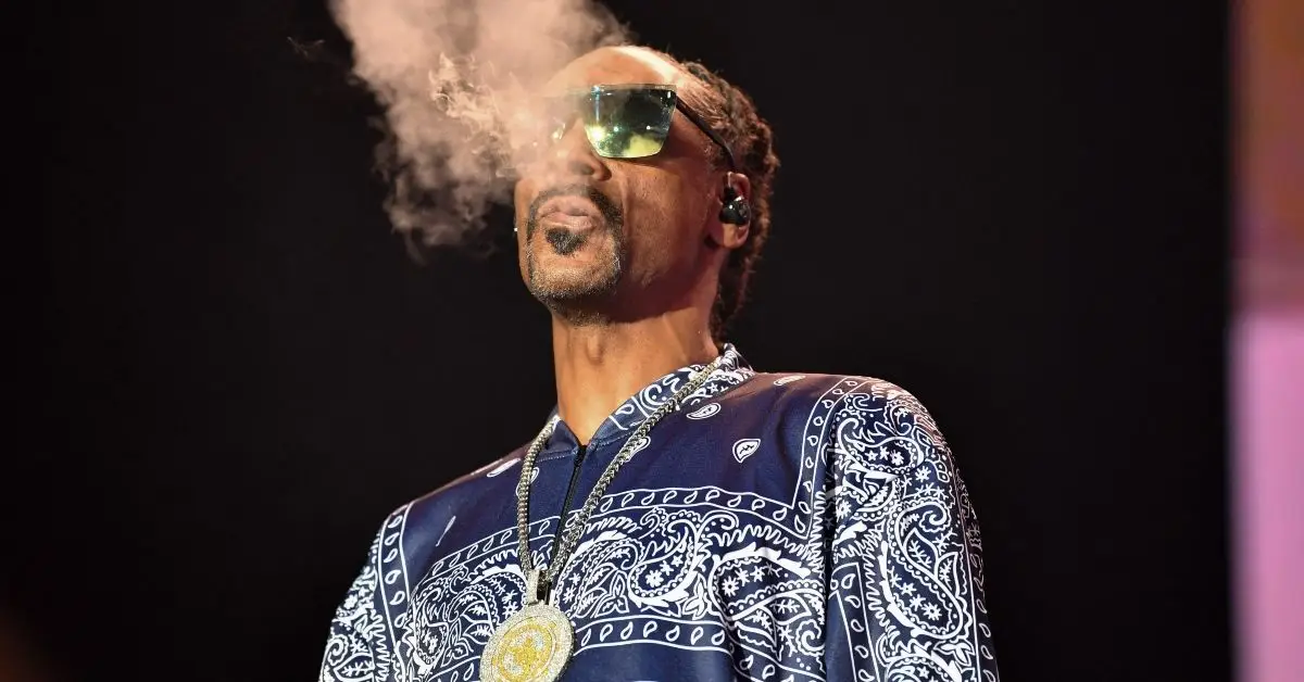 Snoop Dogg se apresentando no palco
