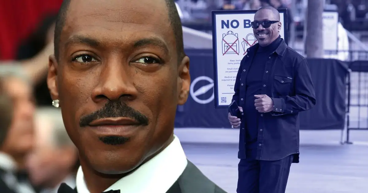 Smoking Eddiego Murphy'ego na czerwonym dywanie