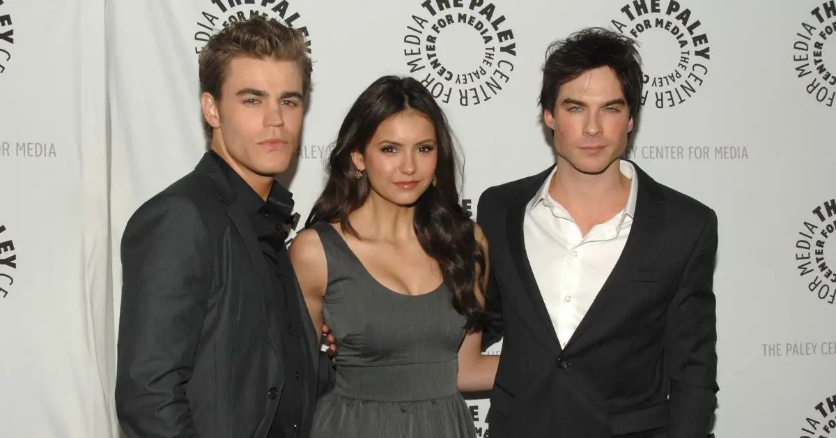 Paul Wesley, Nina Dobrev et Ian Somerhalder au Paley Fest en 2010.