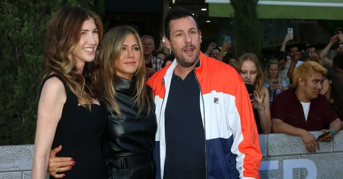 Jacqueline Samantha, Adam Sandler und Jennifer Aniston