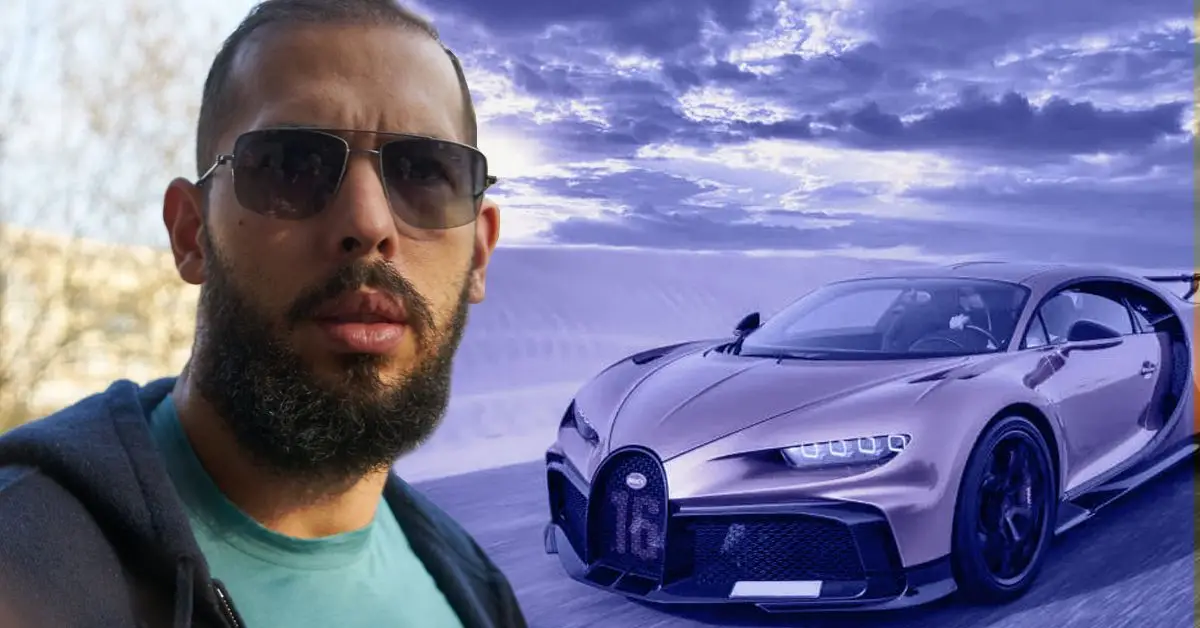 O Bugatti de Andrew Tate custou-lhe uma fortuna absoluta