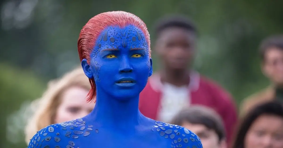 Jennifer Lawrence solía 'encontrar pintura azul en todas partes' después de 8 horas de preparación para X Men