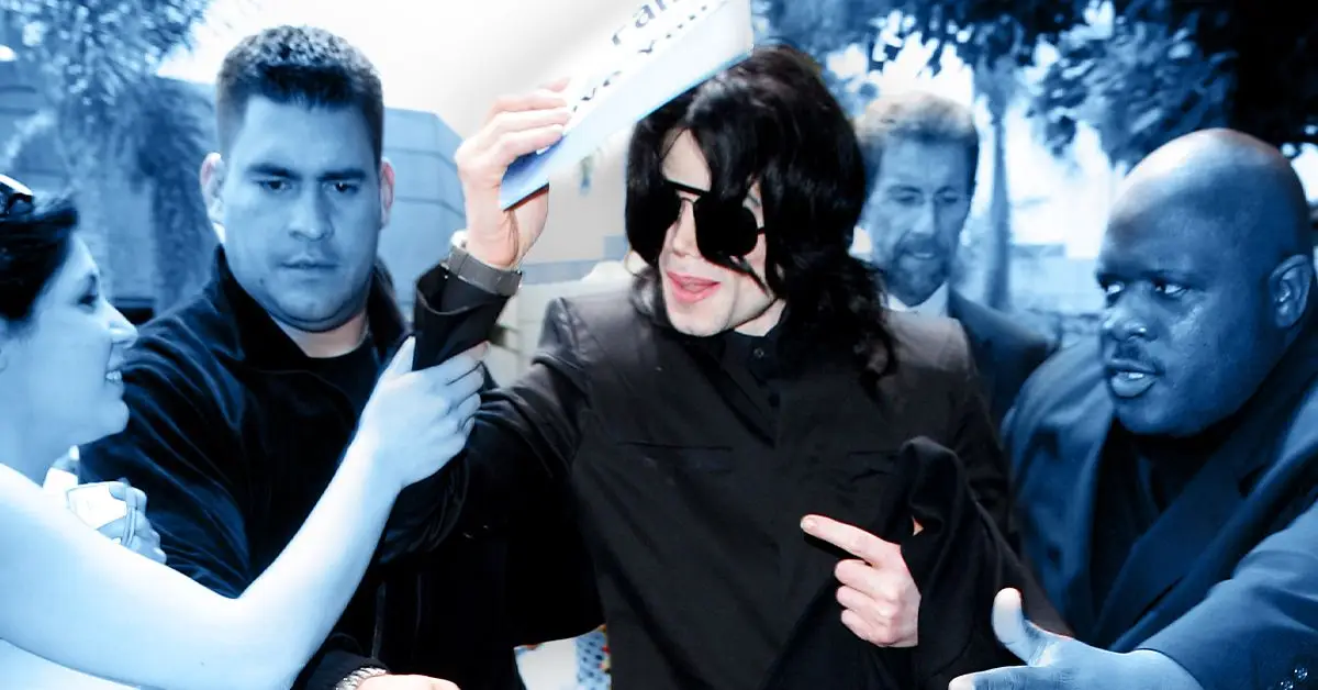 Michael Jackson bliver grebet af en fan