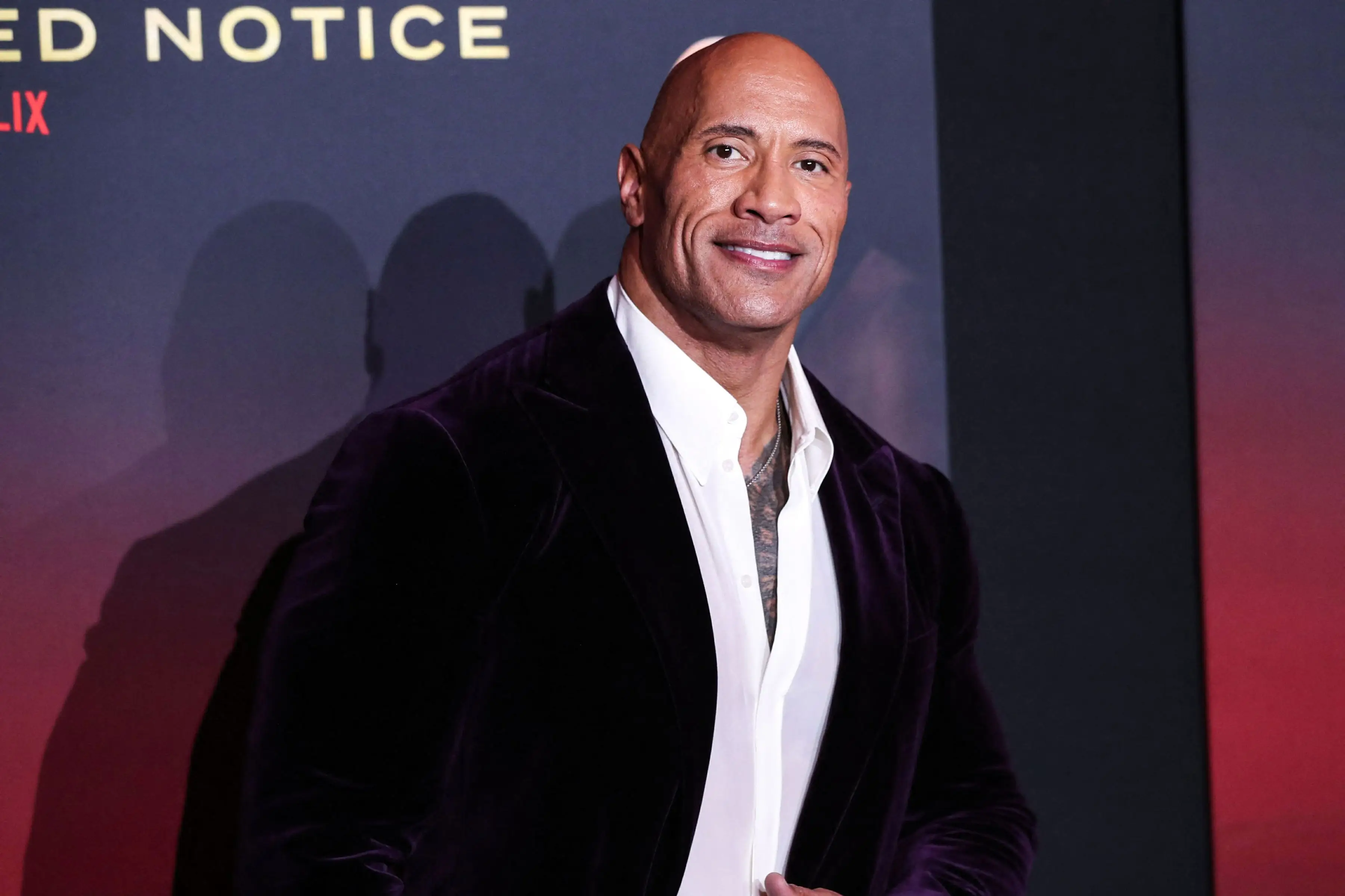 Tappeto rosso di Dwayne Johnson su Netflix