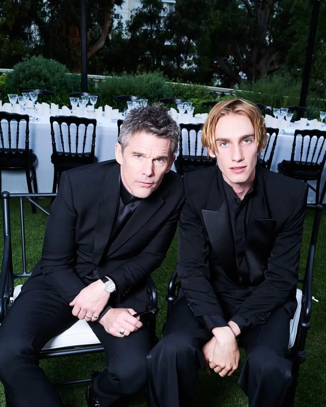 Maya Hawke og far Ethan Hawke