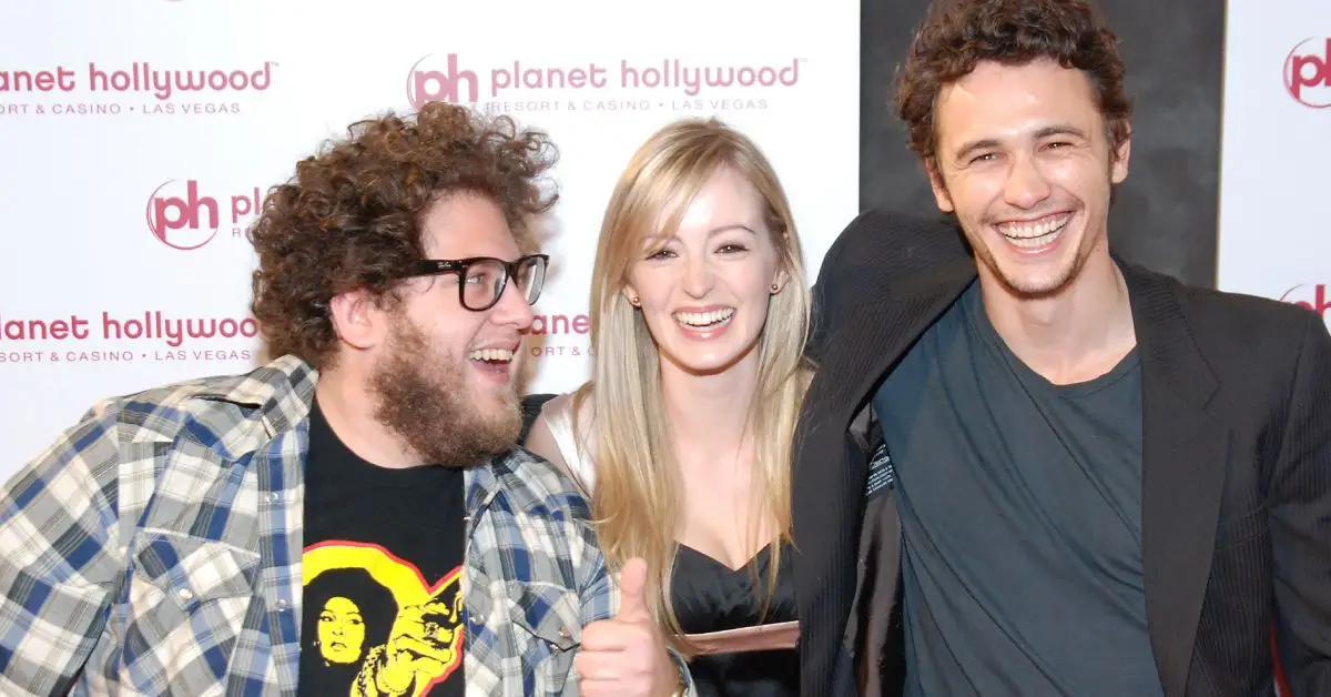 Jonah Hill y James Franco riendo