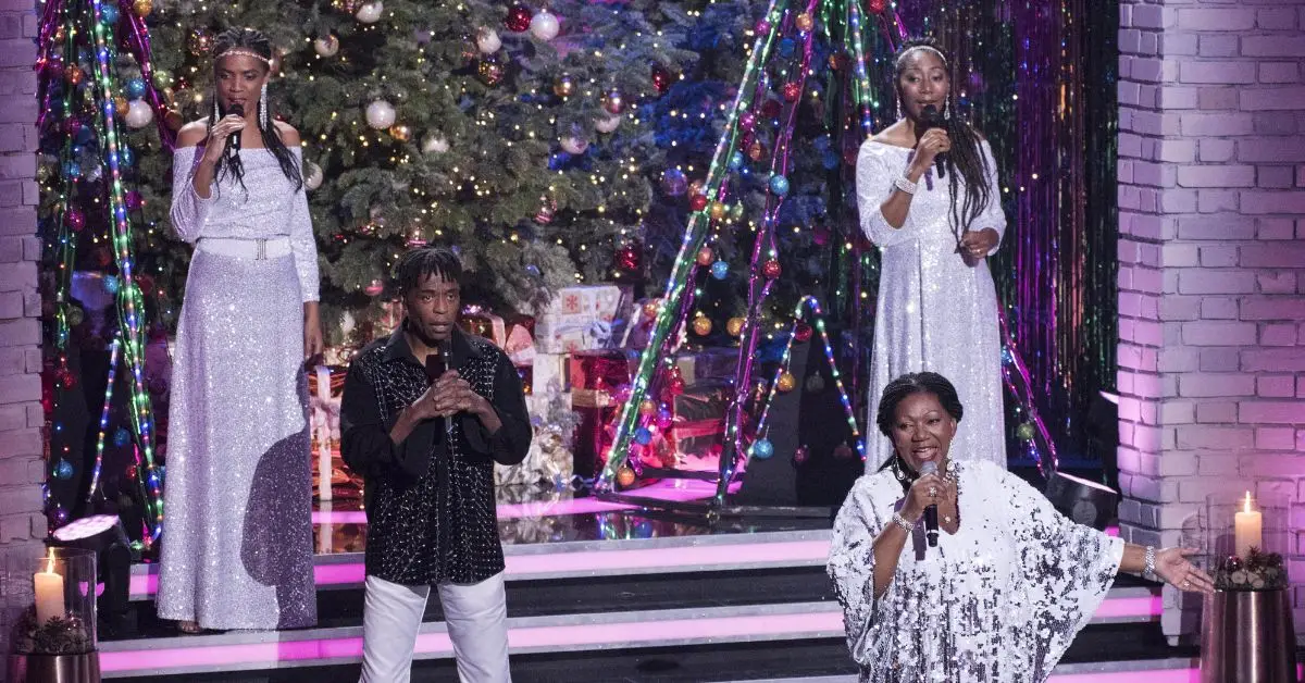 Boney M podczas nagrywania wigilijnego programu niemieckiego programu telewizyjnego z Carmen Nebel