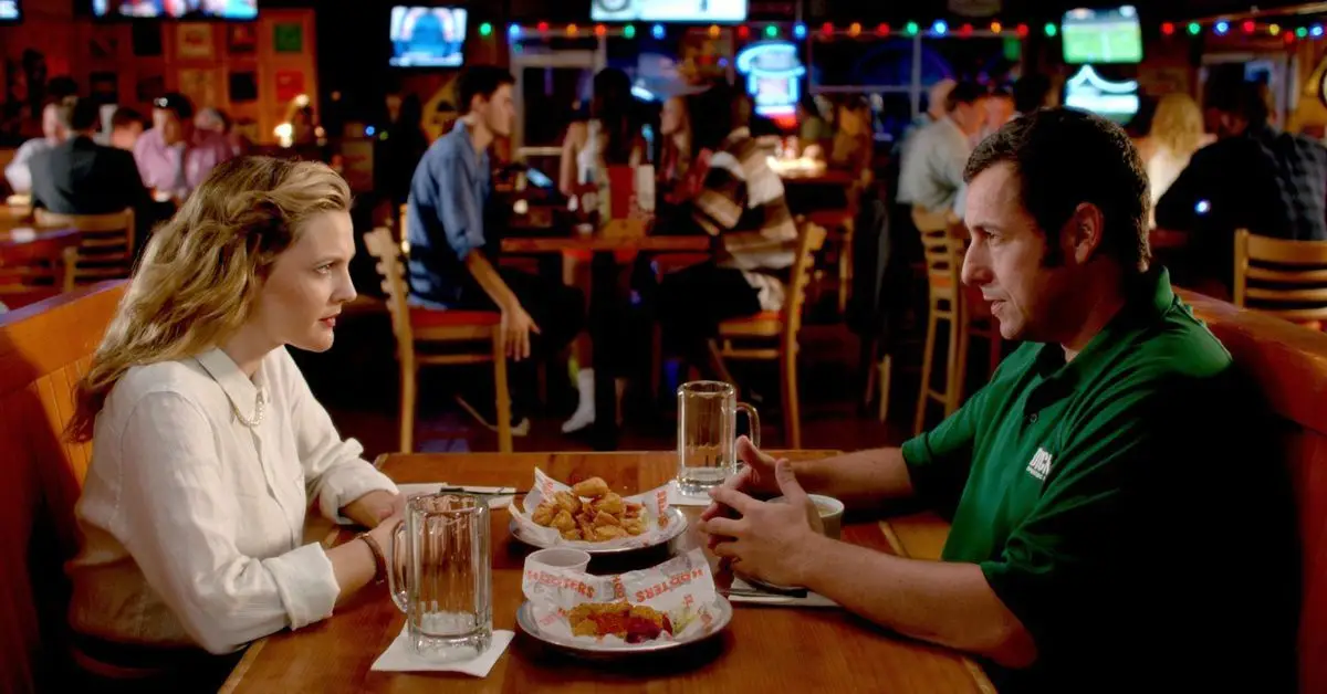 Drew Barrymore e Adam Sandler misturados