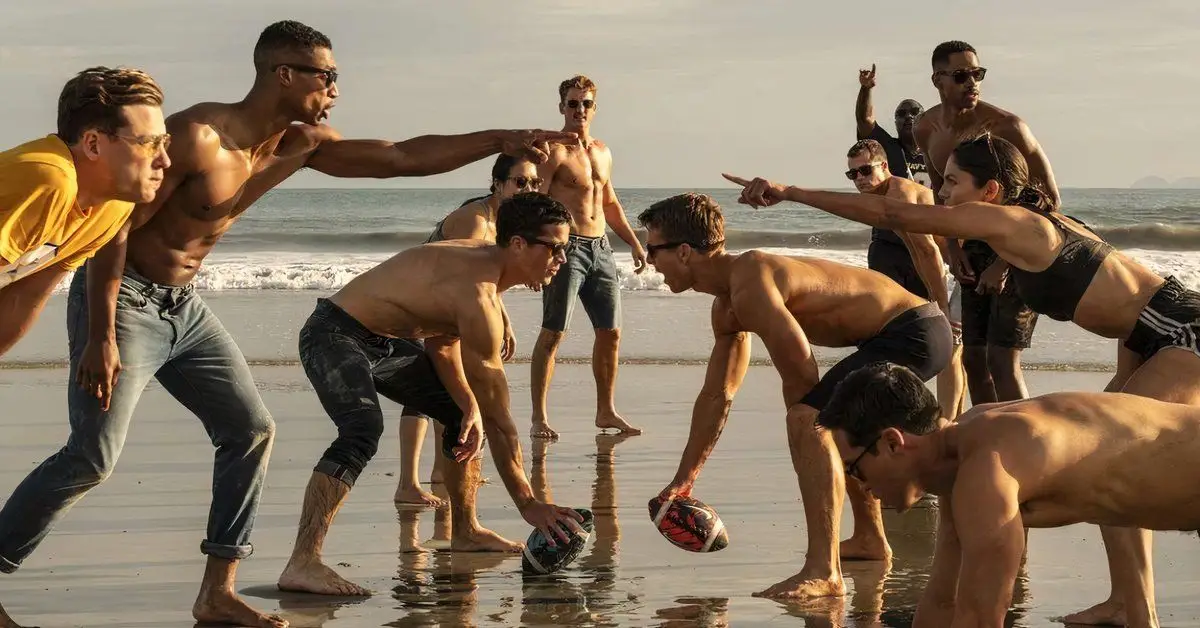 Plážová scéna Top Gun Maverick