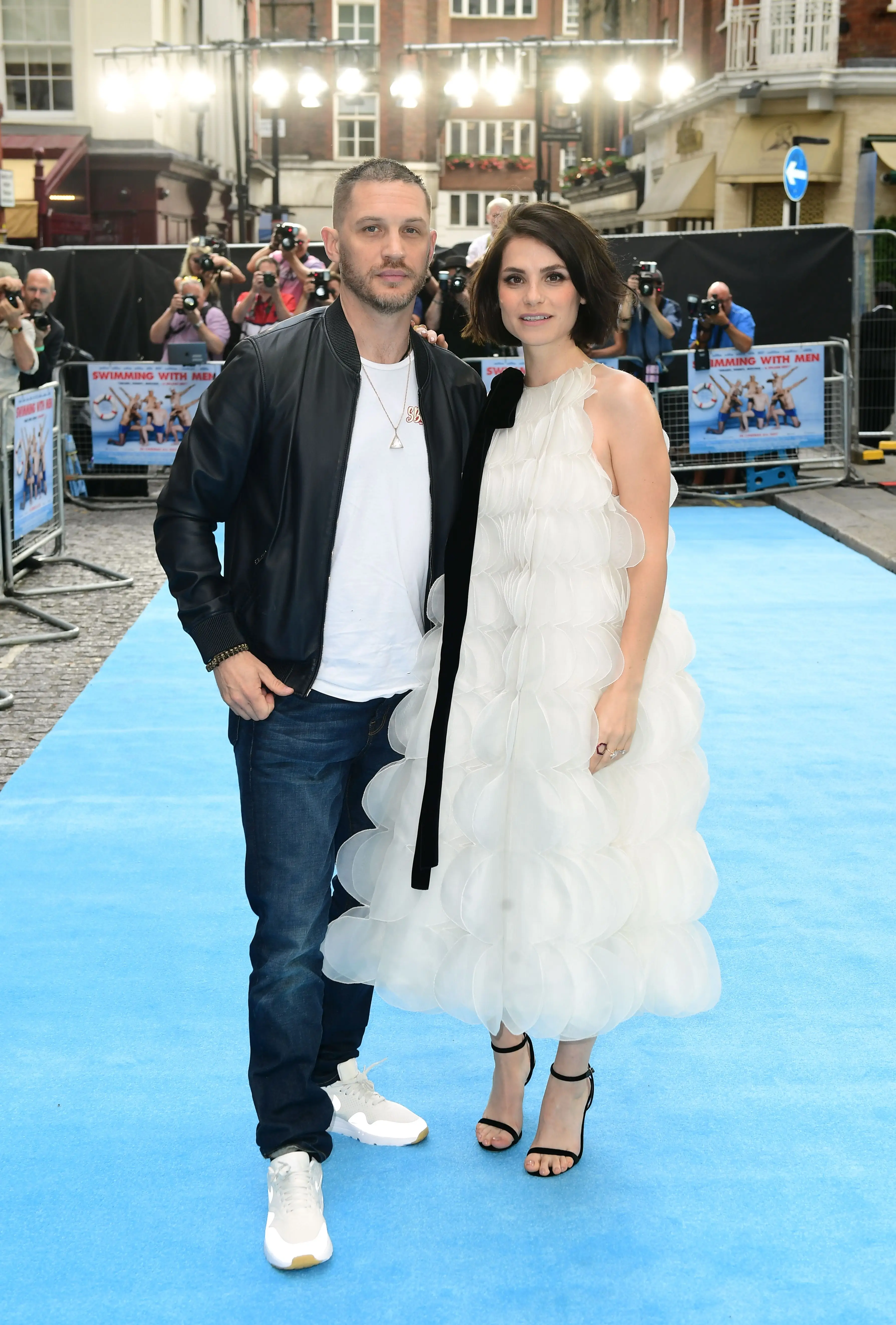 Charlotte Riley og Tom Hardy på filmfestivalen i London