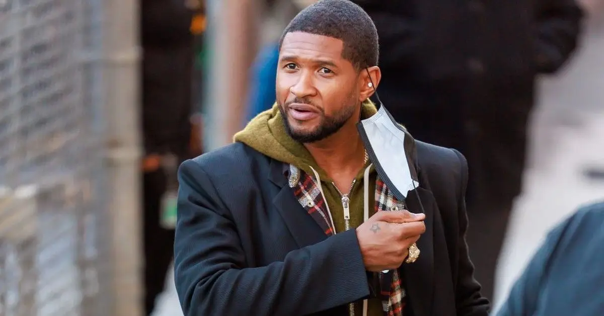 Usher fotografiat a l'exterior al Jimmy Kimmel Live Show
