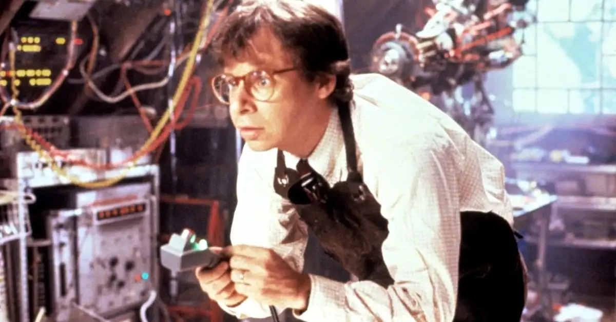 Rick Moranis v scéne z Honey I Shrunk The Kids