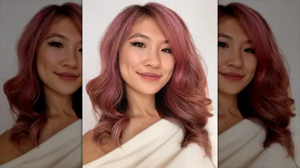 A woman with her hair in a sidepart