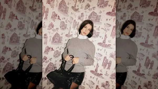 Phoebe Gates wears Prada