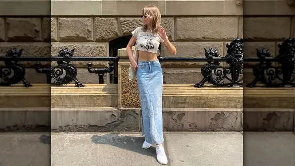 Woman in crop top