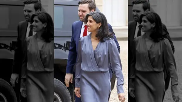 Usha Vance with husband Vice President JD Vance before 